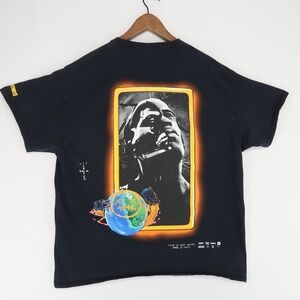 Travis Scott Fortnite Astronomical T Shirt Mens L Black Graphic Cactus Jack